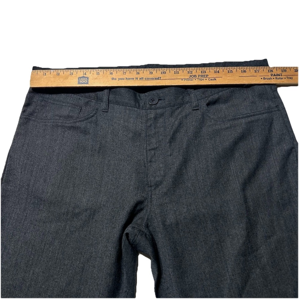 Theory Pants Chino Men Gray 100% Wool Flat Front Straight Leg SZ 36 X 28.5 - Picture 4 of 6